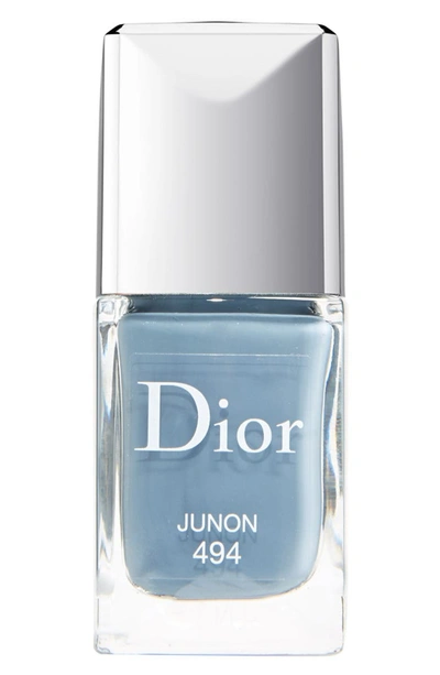 Dior Vernis Gel Shine And Long Wear Nail Lacquer Junon 494 0.33 oz/ 10 ml In 494 Junon