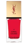 Saint Laurent La Laque Couture Nail Lacquer - 4 Coral Colisee