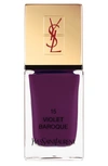 Saint Laurent La Laque Couture Nail Lacquer - 15 Violet Baroque