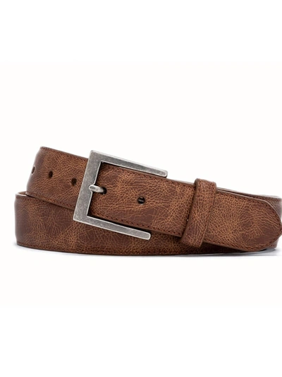 W. Kleinberg Men's Outlaw Calf Belt With O-ring Buckles In Whiskey In Brown