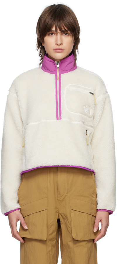 The North Face White Extreme Pile Sweatshirt