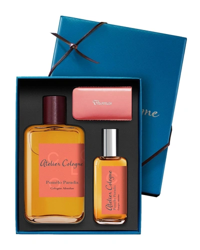 Atelier Cologne Pomelo Paradis Cologne Absolue, 200 ml With Personalized Travel Spray, 30 ml In Blue Grey