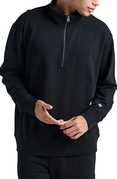Stance Shelter Half-zip Pullover In Black