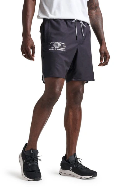 Stance Complex Sweat Shorts In Black/ Black