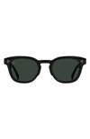 Raen Squire 49mm Polarized Round Sunglasses In Green