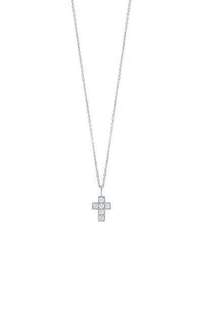 Bony Levy Icon Diamond Cross Pendant Necklace In 18k White Gold