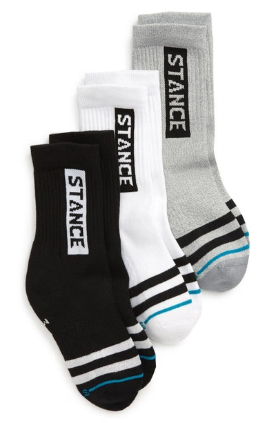 Stance Kids' Assorted 3-pack Athletic Socks In Multi