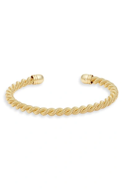 Nordstrom Twisted Flexible Cuff Bracelet In Gold