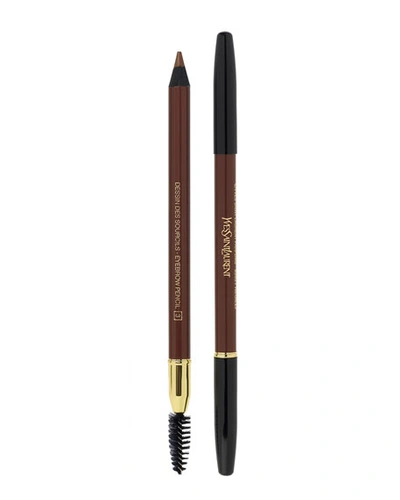 Saint Laurent Dessin Des Sourcils Eyebrow Pencil In 3 Glazed Brown