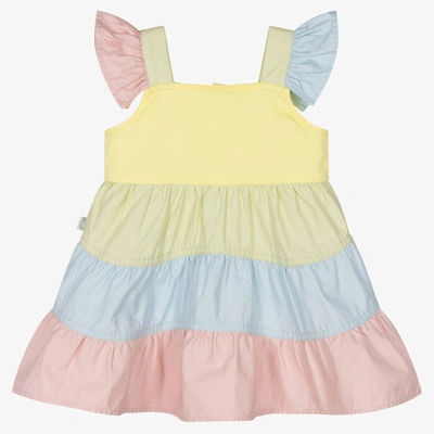 Stella Mccartney Babies'  Kids Girls Pink Pastel Stripe Dress