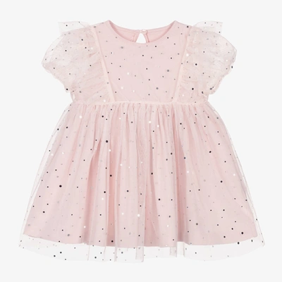 Stella Mccartney Babies'  Kids Girls Pink Tulle & Sequin Dress