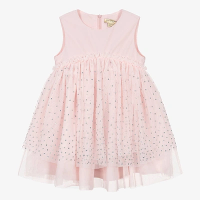 Stella Mccartney Babies'  Kids Girls Pink Satin & Tulle Dress