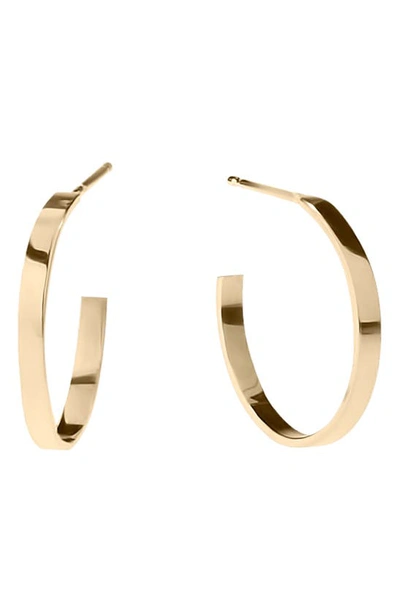 Lana Sunrise Hoop Earrings In Yellow Gold