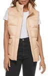 Levi's Box Quilt Puffer Vest In Frappe