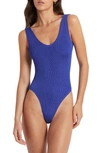 Bound By Bond-eye Mara One-piece Swimsuit In Lapis Shimmer