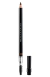 Dior Powder Eyebrow Pencil With Brush & Sharpener In 453 Soft Brown