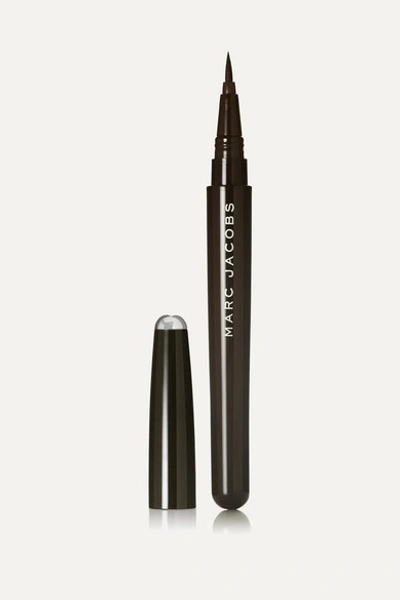 Marc Jacobs Magic Marc'er Precision Pen Waterproof Liquid Eyeliner Cocoa Lacquer 20 0.016 oz/ 0.5 ml In Brown