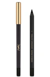 Saint Laurent Dessin Du Regard Waterproof Eyeliner Pencil In 01 Noir Effronte