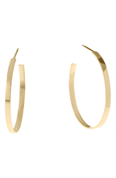 Lana Women's Sunrise 14k Yellow Gold Hoop Earrings/1.18"