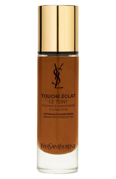 Saint Laurent Touche Eclat Le Teint Radiance Awakening Foundation Spf 22, 1 Oz. In B90 Ebony