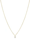 Zoë Chicco 14k Yellow Gold Prong Set Diamond Necklace, 16