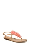 Sam Edelman Women's Brinda Bead Embellished Thong Sandals In Natural Sand