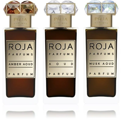 Roja Parfums Aoud Parfum De Voyage, 3x 1.0 Oz./ 30 ml In White