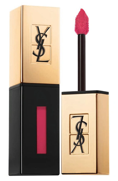Saint Laurent Vernis A Levres Glossy Stain Lip Color In 47 Carmin Tag
