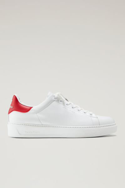 Woolrich Sneakers  Men Color Red In White Indaco