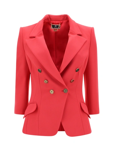 Elisabetta Franchi Blazer  Woman Color Fuchsia In Fuxia