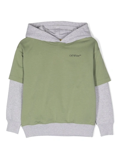 Off-white Sweater  Kids Color Military In Verde Oliva