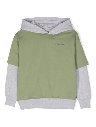 Off-white Sweater  Kids Color Military In Olive Black