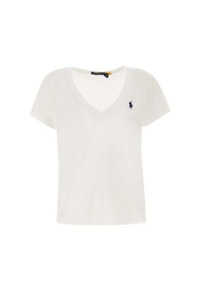 Polo Ralph Lauren Bsr Cotton T-shirt In White