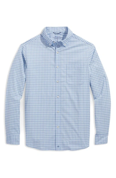 Vineyard Vines On-the-go Brrr Classic Fit Button Down Shirt In Ice Water