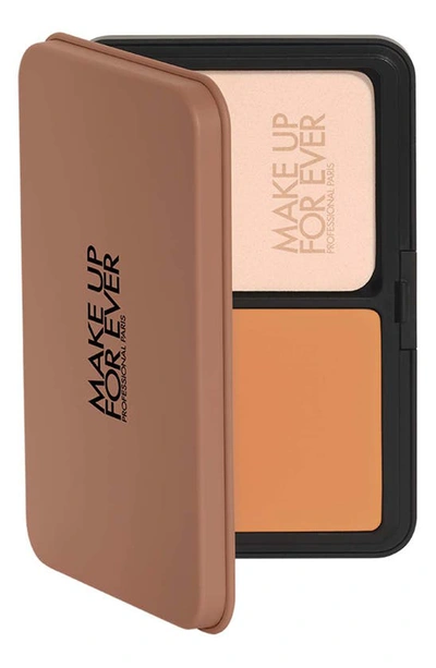 Make Up For Ever Hd Skin Matte Velvet 24 Hour Blurring & Undetectable Powder Foundation In 4y60 Warm Almond