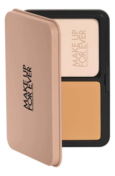 Make Up For Ever Hd Skin Matte Velvet 24 Hour Blurring & Undetectable Powder Foundation In 3y40 Warm Amber
