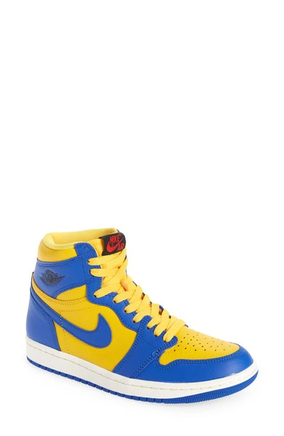 Jordan Air  1 Retro High Basketball Sneaker In Yellow