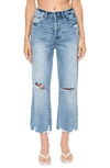 Pistola Cassie High Waist Crop Jeans In Surf Distressed