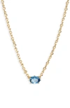 Kendra Scott Cailin Cubic Zirconia Station Necklace In Gld Ble Violet Cr