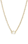 Kendra Scott Cailin Cubic Zirconia Station Necklace In Gold/ Ivory Mother Of Pearl