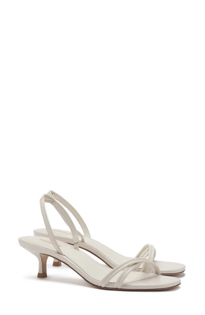 Larroude Mini Annie Sandal In Ivory