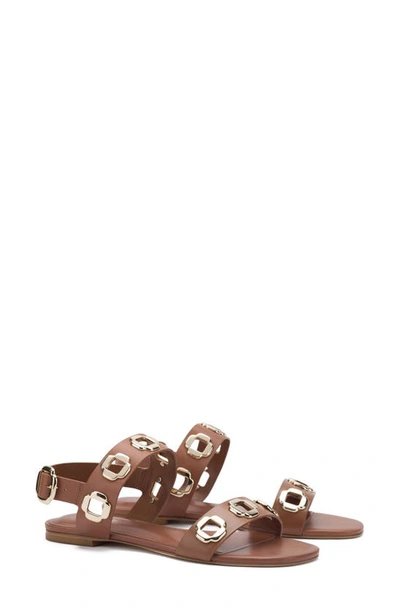 Larroude Milan Sandal In Caramel