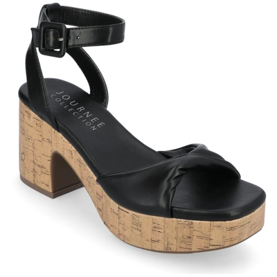 Journee Collection Collection Women's Tru Comfort Foam Eianna Sandals In Black