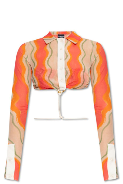 Jacquemus Multicolor Le Raphia 'la Chemise Abaca' Shirt In Multicolore