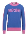 Moschino Blue Paint Sweater In J1297 Fantasy Print