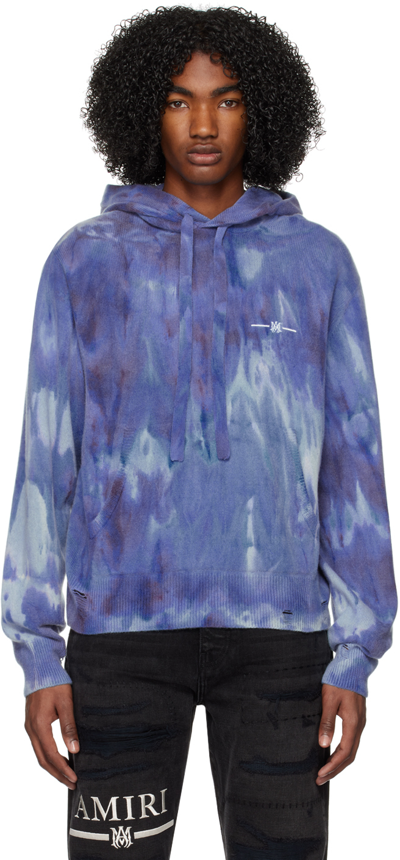 Amiri Blue & Purple Tie-dye Hoodie