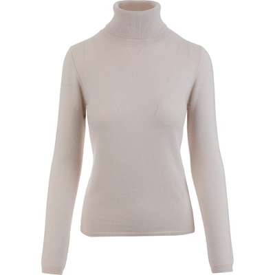 Allude Roll Neck Knitted Jumper In Neutrals