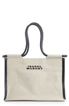 Isabel Marant Toledo Canvas Shopping Bag In Beige