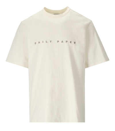 Daily Paper Men's Alias Logo T-Shirt in Overcast Beige Daily Paper