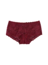 Hanky Panky Daily Lace™ Boyshort Lipstick Red In Pink